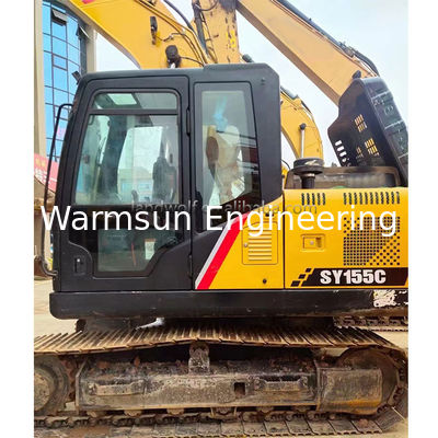  Hydraulic Cylinder Used Sany Excavator SY155 for Farmland Renovation in 2018